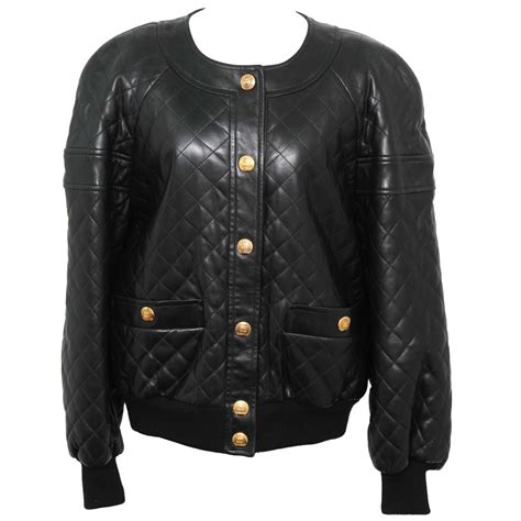 vintage chanel bomber ราคา|Vintage Chanel Jackets .